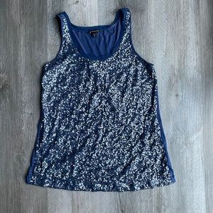 Express Blue Sleeveless Top